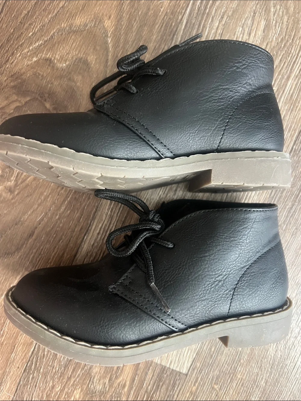 The Children's Place Black Lace-Up Kids Ankle Boots
